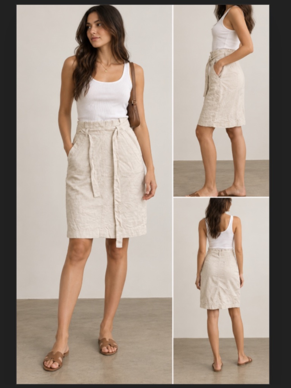 Buffalo Beige Midi Skirt Classy New No Tags Size 26